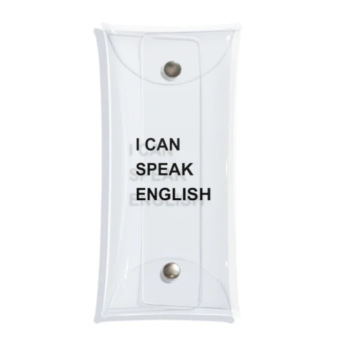 I CAN SPEAK ENGLISH Clear Multipurpose Case