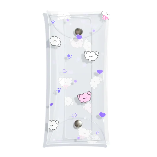 ふわふわランダムちゃん Clear Multipurpose Case