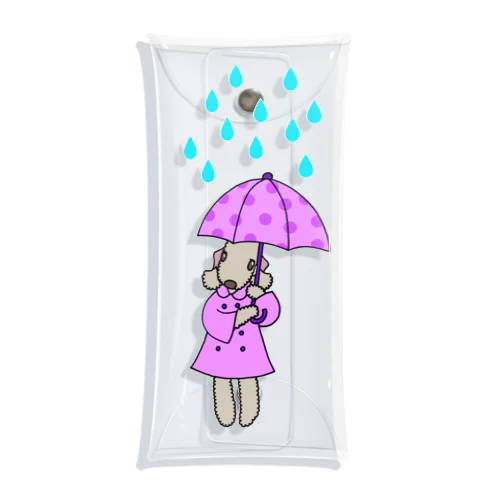 雨ふり(レバーVer.) Clear Multipurpose Case