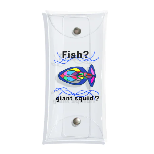 fish?giant squid? クリアマルチケース