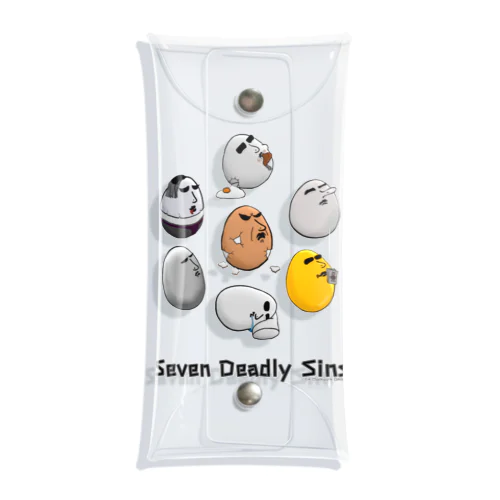 [ 卵人 ] Seven Deadly Sins Clear Multi Case Clear Multipurpose Case