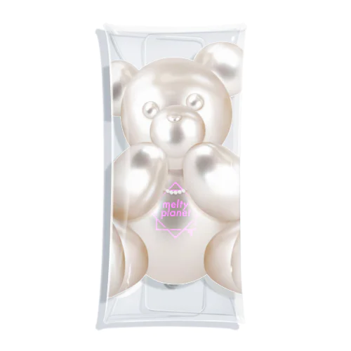 Pearl Teddy クリアマルチケース