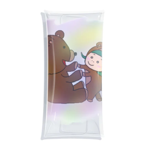 クマの子NINO  くまさんと一緒 Clear Multipurpose Case