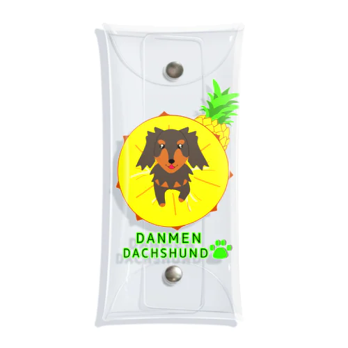 DANMEN DACHSHUNDパイナップル Clear Multipurpose Case