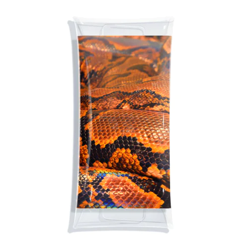 Real colorful snake skin Nr. 8,  本物 の カラフルな ヘビ 皮 No. 8,  8番 クリアマルチケース