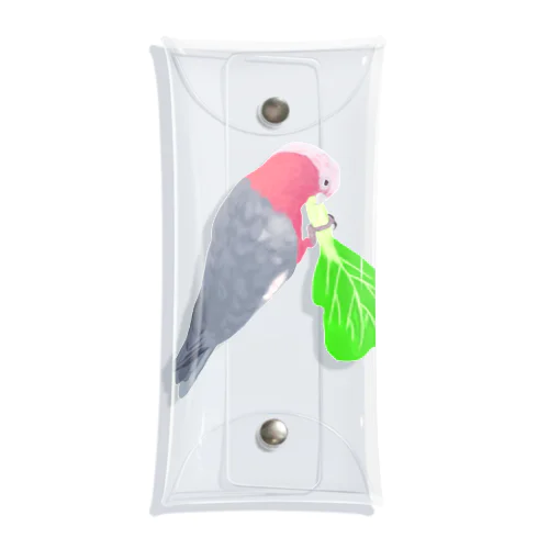 チンゲン菜食べるモモイロインコ Clear Multipurpose Case