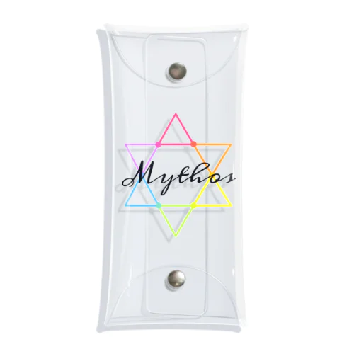 Mythos/Hexagram・黒 Clear Multipurpose Case
