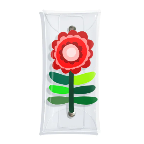 LITTLE FLOWER (RED2) Clear Multipurpose Case