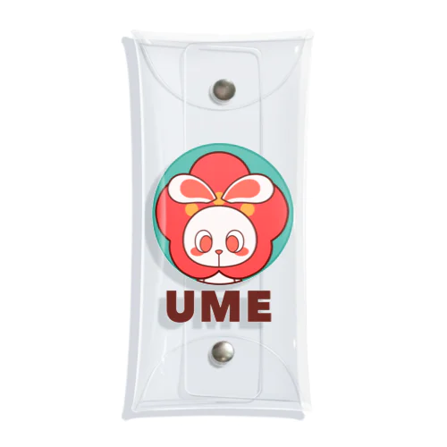 ぽっぷらうさぎ(UME・緑) Clear Multipurpose Case