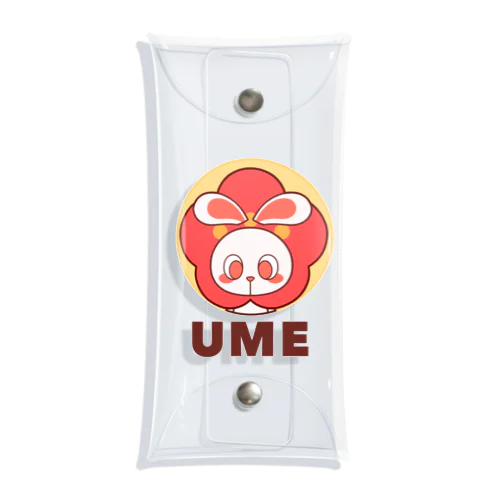 ぽっぷらうさぎ(UME・黄) Clear Multipurpose Case