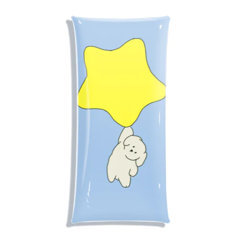 Good night, puppy ~ blue Clear Multipurpose Case