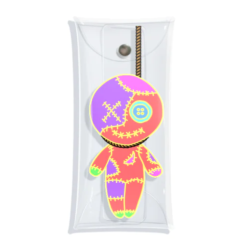 HANGING VOODOO DOLL PASTEL クリアマルチケース