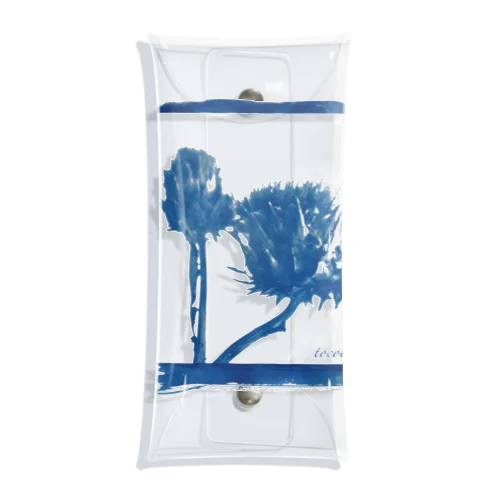 Cyanotype "artichoke"  Clear Multipurpose Case