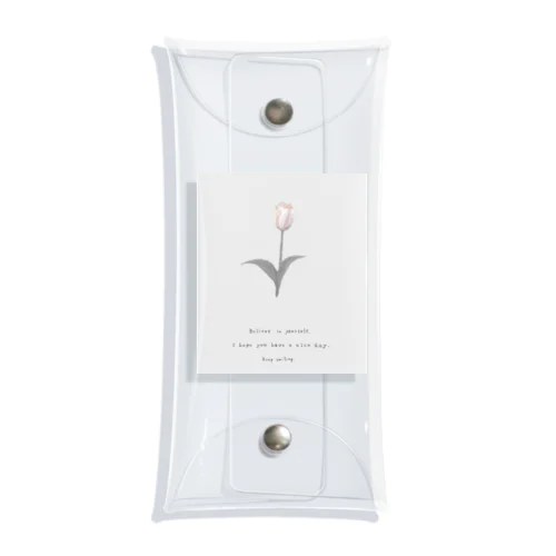 Shabby Chic , Tulip . Clear Multipurpose Case