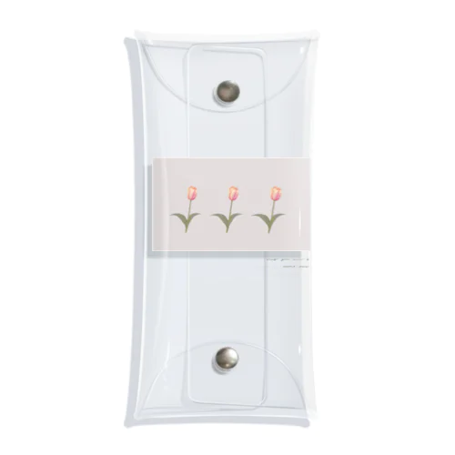 Sakura Milk Tea , Skura Momo three Tulip . Clear Multipurpose Case