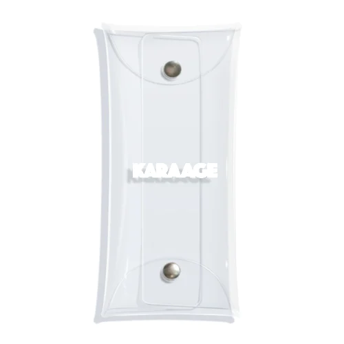 KARAAGE（唐揚げ）ロゴ　白文字 Clear Multipurpose Case