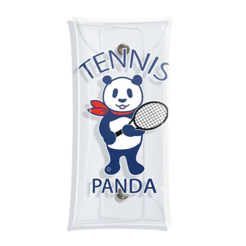 パンダ・テニス・全身・イラスト・ラケット・TENNIS・アイテム・デザイン・ガット・スポーツ・Tシャツ・サーブ・かっこいい・かわいい・選手・画像・ボール・王子・絵・オリジナル（C） Clear Multipurpose Case