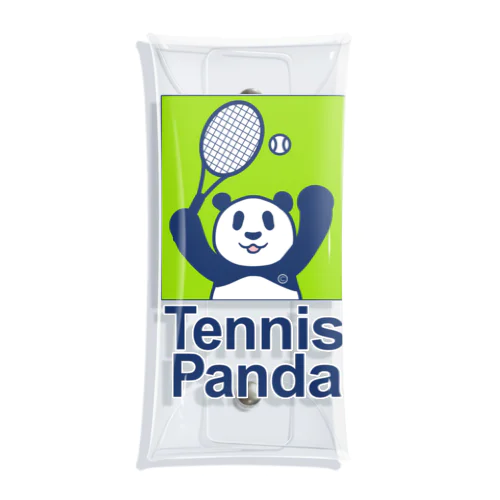 パンダ・テニス・TENNIS・アイテム・デザイン・ラケット・ガット・イラスト・スポーツ・Tシャツ・サーブ・かっこいい・かわいい・選手・画像・ボール・王子・絵・オリジナル（C） Clear Multipurpose Case