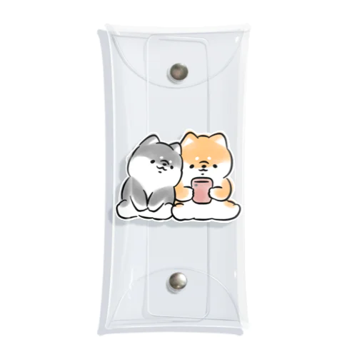 ほんわか黒しば(スマホ) Clear Multipurpose Case
