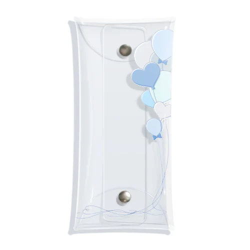 big blue balloons  Clear Multipurpose Case