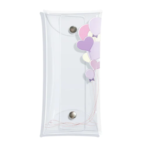 big purple balloons Clear Multipurpose Case