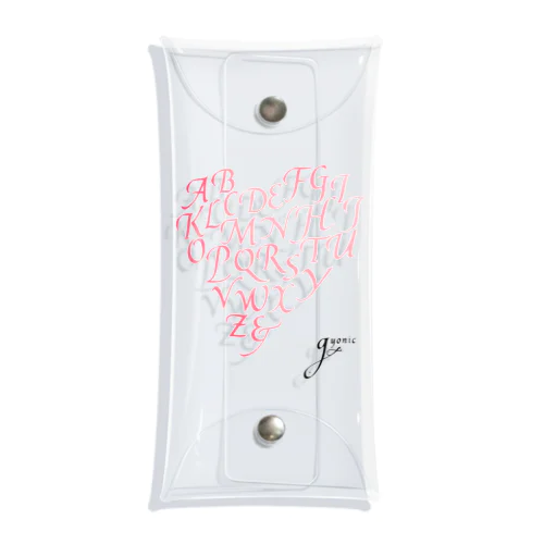 Heart Of Alphabet Clear Multipurpose Case