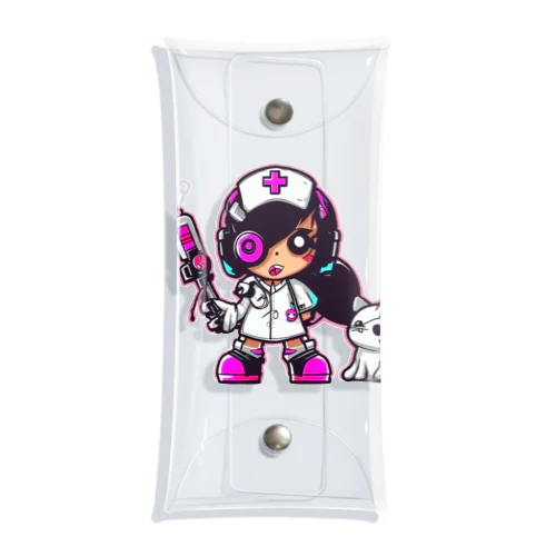 CuteCombat_nurse(ナース)_ver.003 Clear Multipurpose Case