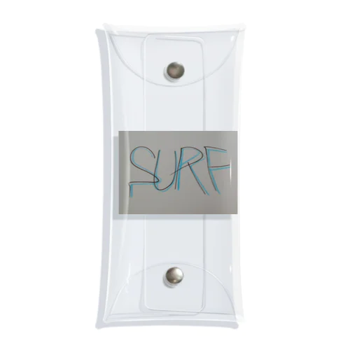 SURF 文字(青影) Clear Multipurpose Case