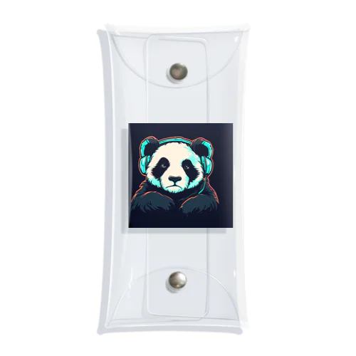 Headphones & Pandas（ヘッドホン & パンダ） Clear Multipurpose Case