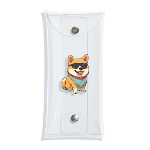 イカした柴犬 Clear Multipurpose Case