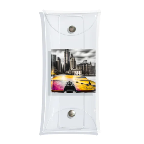 city on the skateboad Clear Multipurpose Case