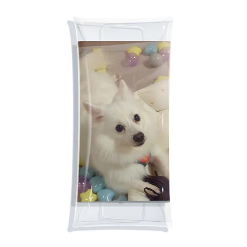 愛犬パールグッズ　Mipa♥日本スピッツ Clear Multipurpose Case