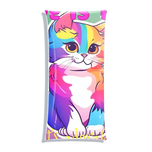 An LGBTQ cat Clear Multipurpose Case