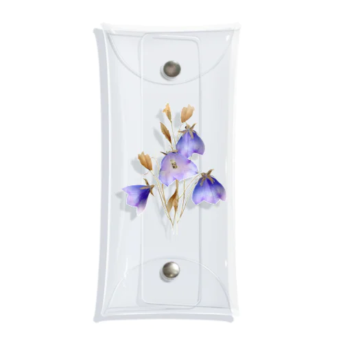 キキョウ Chinese bellflower Clear Multipurpose Case