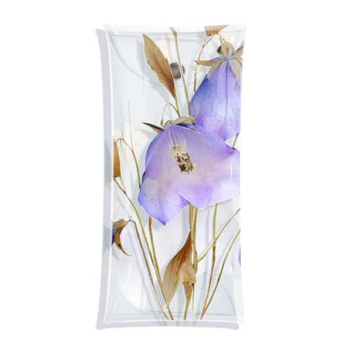 キキョウ Chinese bellflower Clear Multipurpose Case