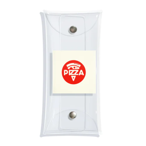 シンプルなPIZZAロゴ入りデザイン Clear Multipurpose Case