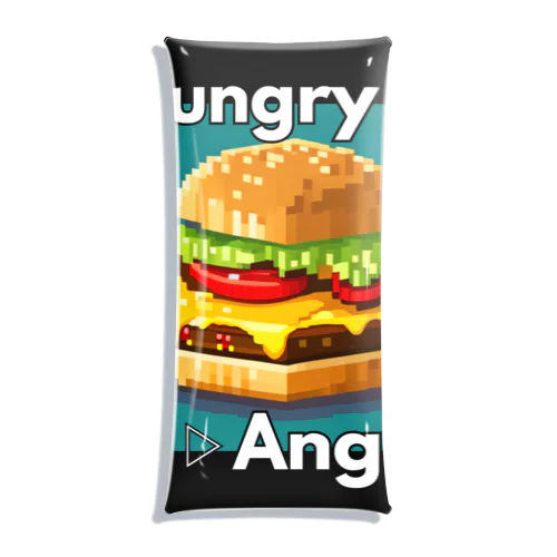 【ハンバーガー】hAngry  クリアマルチケース