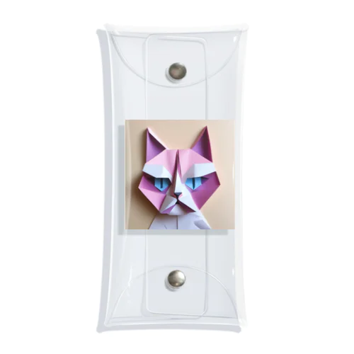 折り紙アニマル・ワシ猫ですねん！ クリアマルチケース