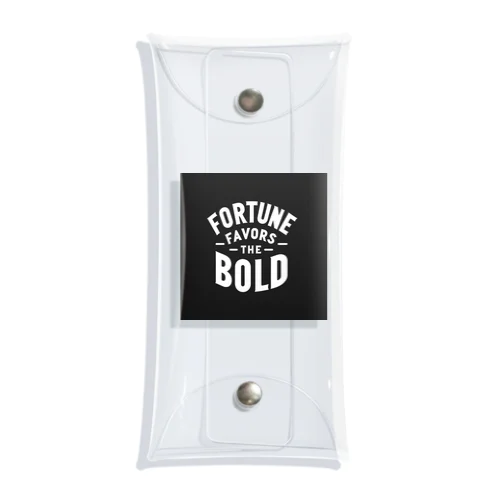 Fortune Favors The Bold Clear Multipurpose Case