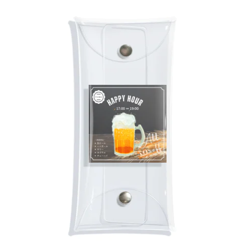 BEER-ビール Clear Multipurpose Case