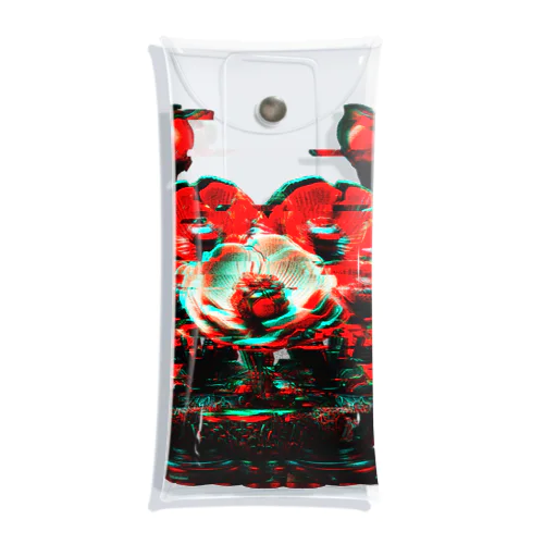 POPPY_GLITCH Clear Multipurpose Case