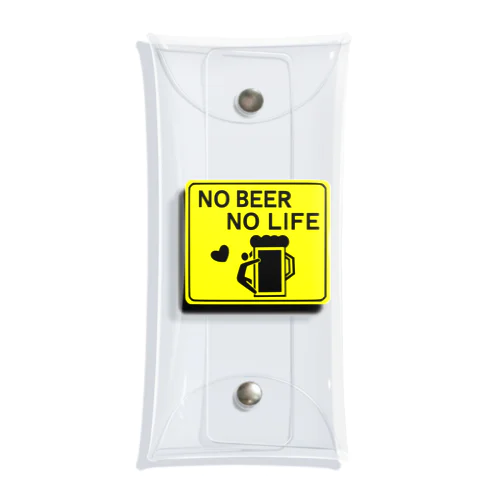NO BEER NO LIFE Clear Multipurpose Case
