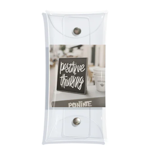 "Positive Thinking" Clear Multipurpose Case