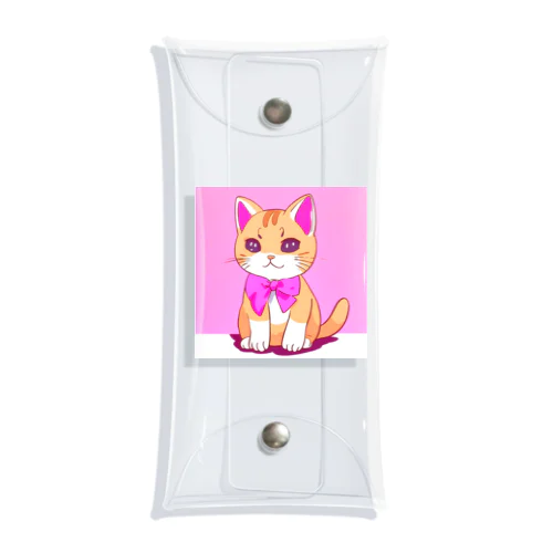 リボン猫ちゃん Clear Multipurpose Case