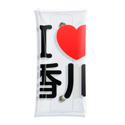 I LOVE 香川（日本語） クリアマルチケース