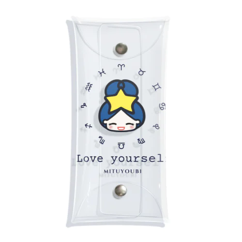 LOVE yourself ロゴ クリアマルチケース