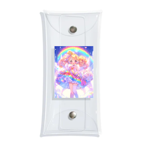 虹の魔法少女 Clear Multipurpose Case