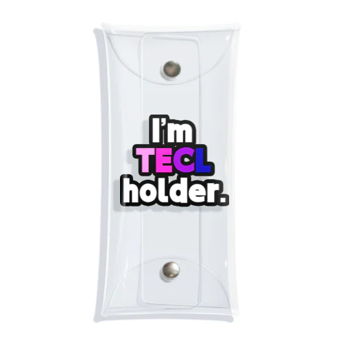 I'm TECL holder. クリアマルチケース