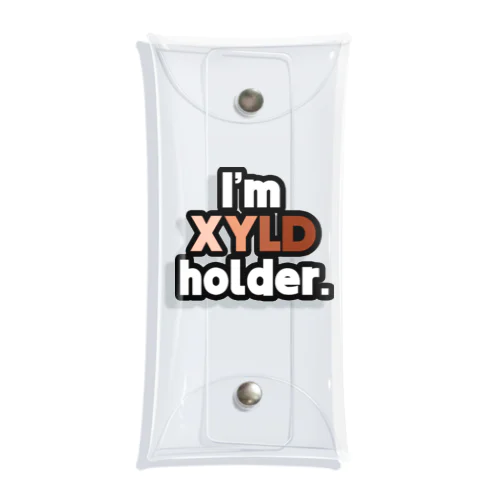 I'm XYLD holder. クリアマルチケース