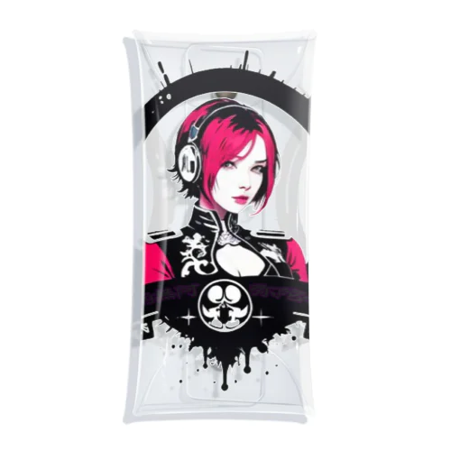 Cyberpunk DJ girl Clear Multipurpose Case